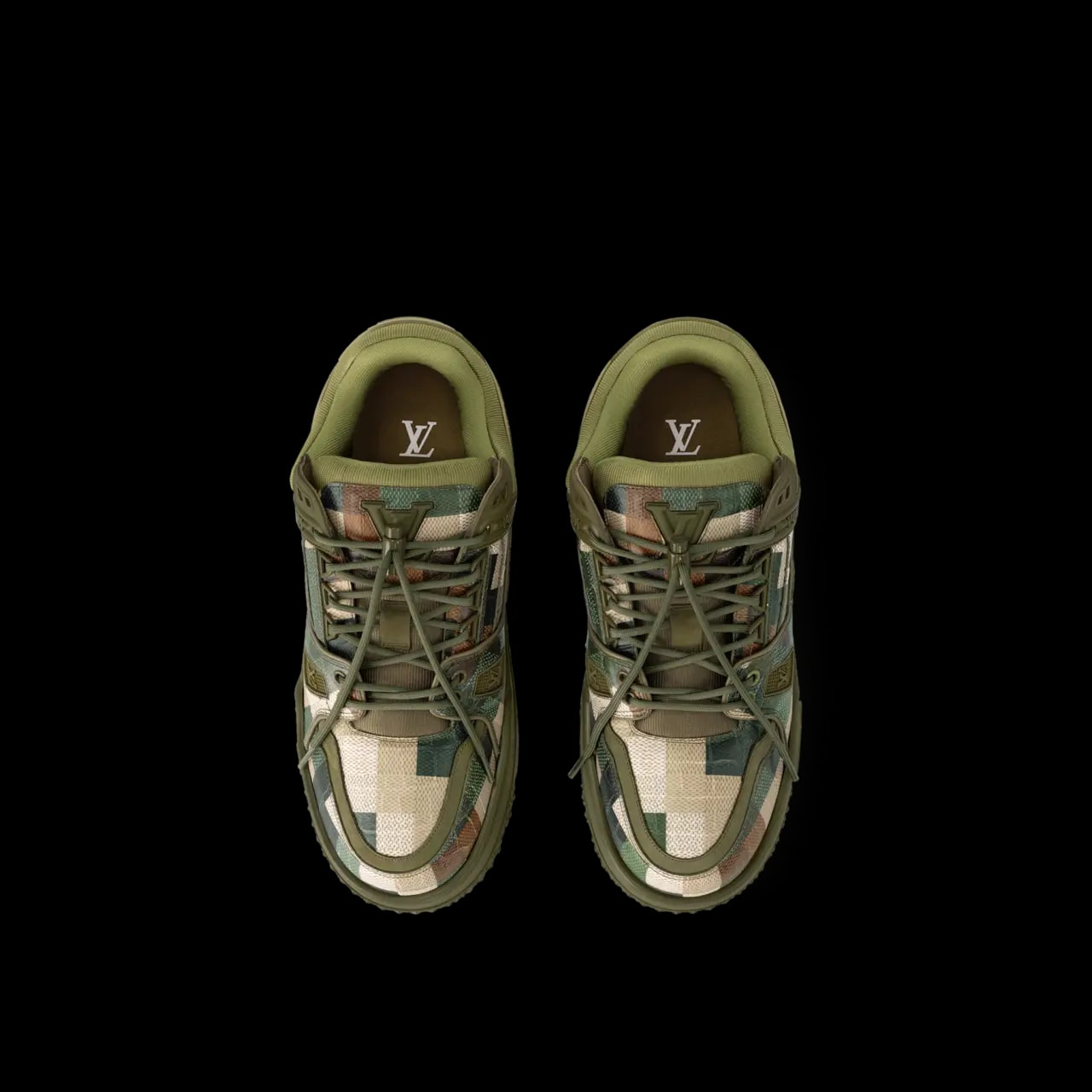 Giày Louis Vuitton LV Maxi Trainers 'Khaki Green' 1ACNCT — ảnh 5