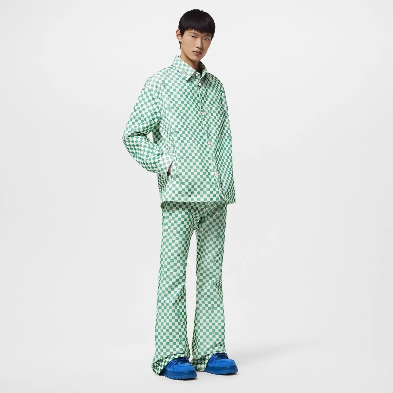 Giày Nam Louis Vuitton LV Maxi Trainers 'Blue' 1ACN36 — ảnh 2