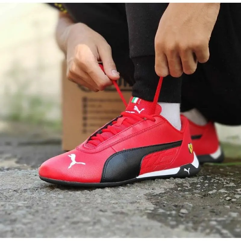 Giày Puma Scuderia Ferrari R‑Cat 'Black Red' 339937-03 — ảnh 3