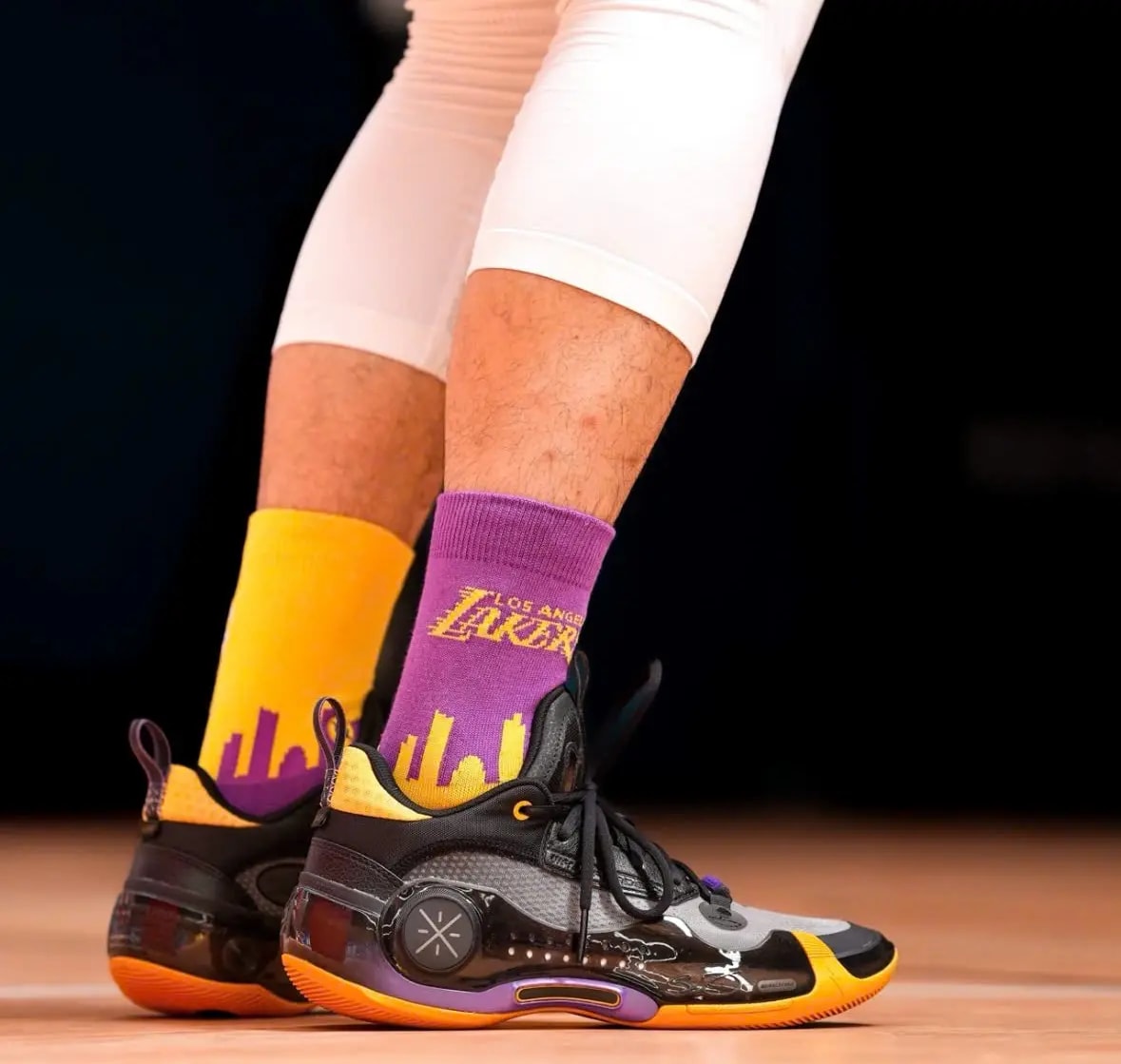 Giày Lining Way Of Wade 10 Low x D'Angelo Russell 'Lakers Away' ABAS083-7 — ảnh 4