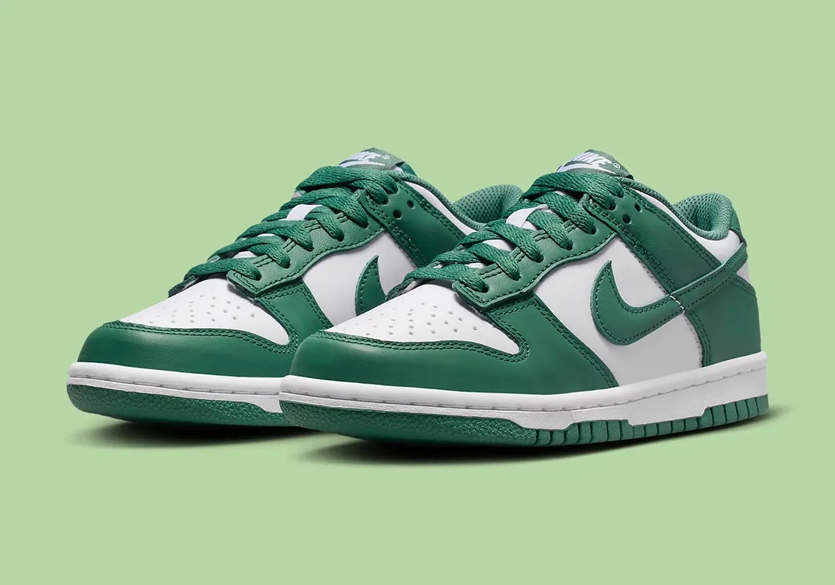 Giày Nike Dunk Low GS 'Spruce Green' HF4798-100 — ảnh 2