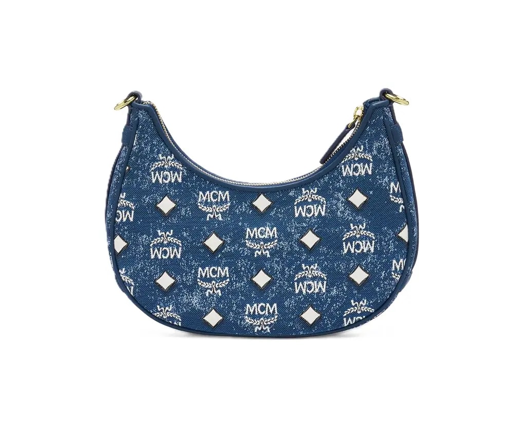Túi MCM Arren Hobo In Vintage Jacquard 'Denim' MXZDSTA01LE001