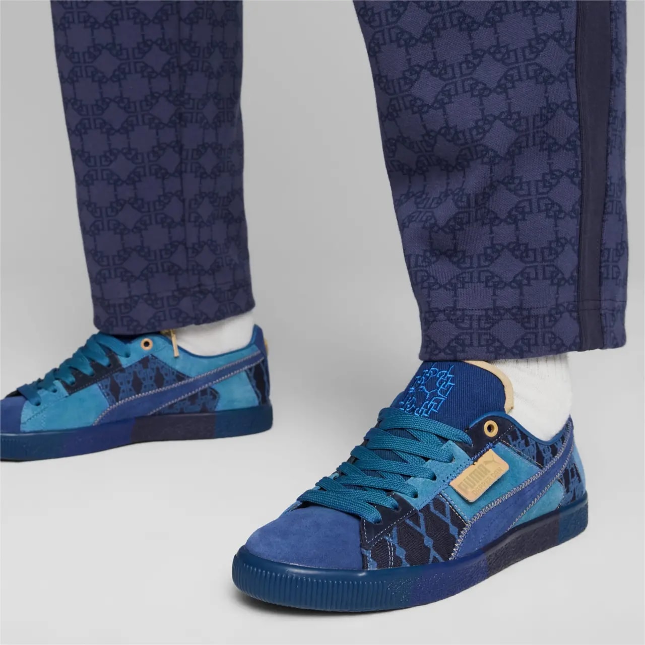 Giày Puma Clyde Vintage x Dapper Dan 'Blue' 392082-01 — ảnh 2