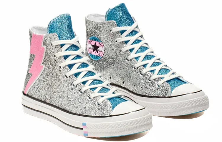 Giày Converse Chuck 70 Hi 'Pride Shimmering Silver' 165723C — ảnh 4
