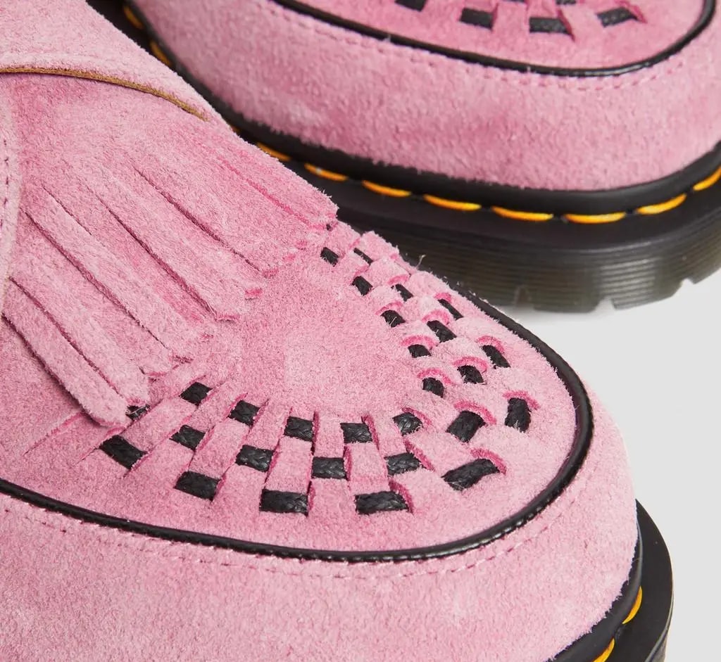 Giày Dr.martens Ramsey Suede Kiltie Buckle Creepers 'Fondant Pink' 31501446 — ảnh 4