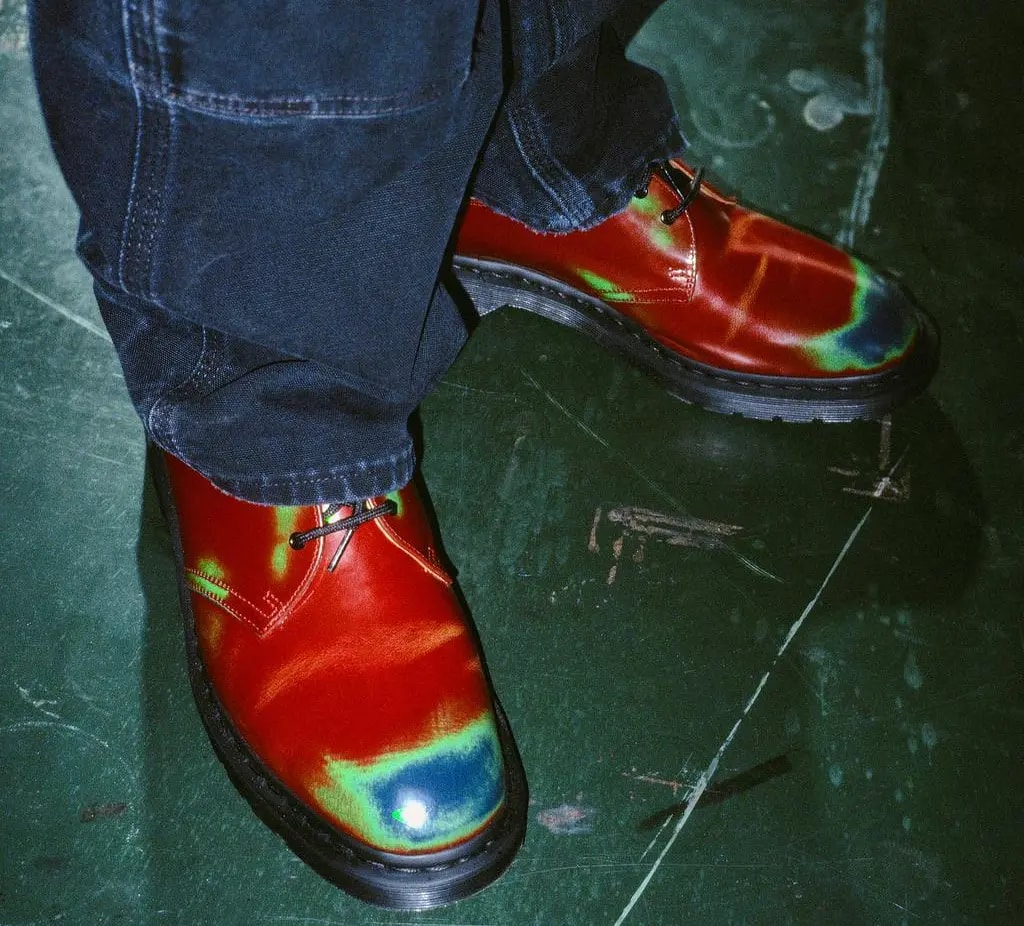 Giày Dr.Martens 1461 Supreme Rub Off Leather Oxford 'Red' 32127640 — ảnh 2