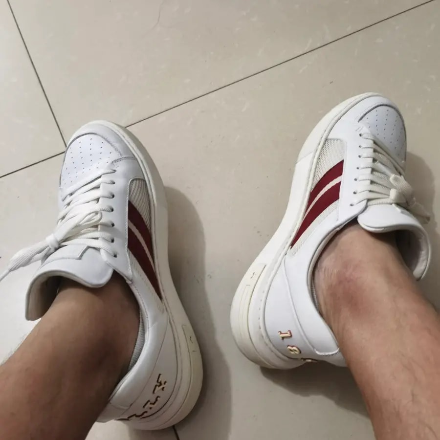 Giày Bally Leather 'White Red' 6237753 — ảnh 2