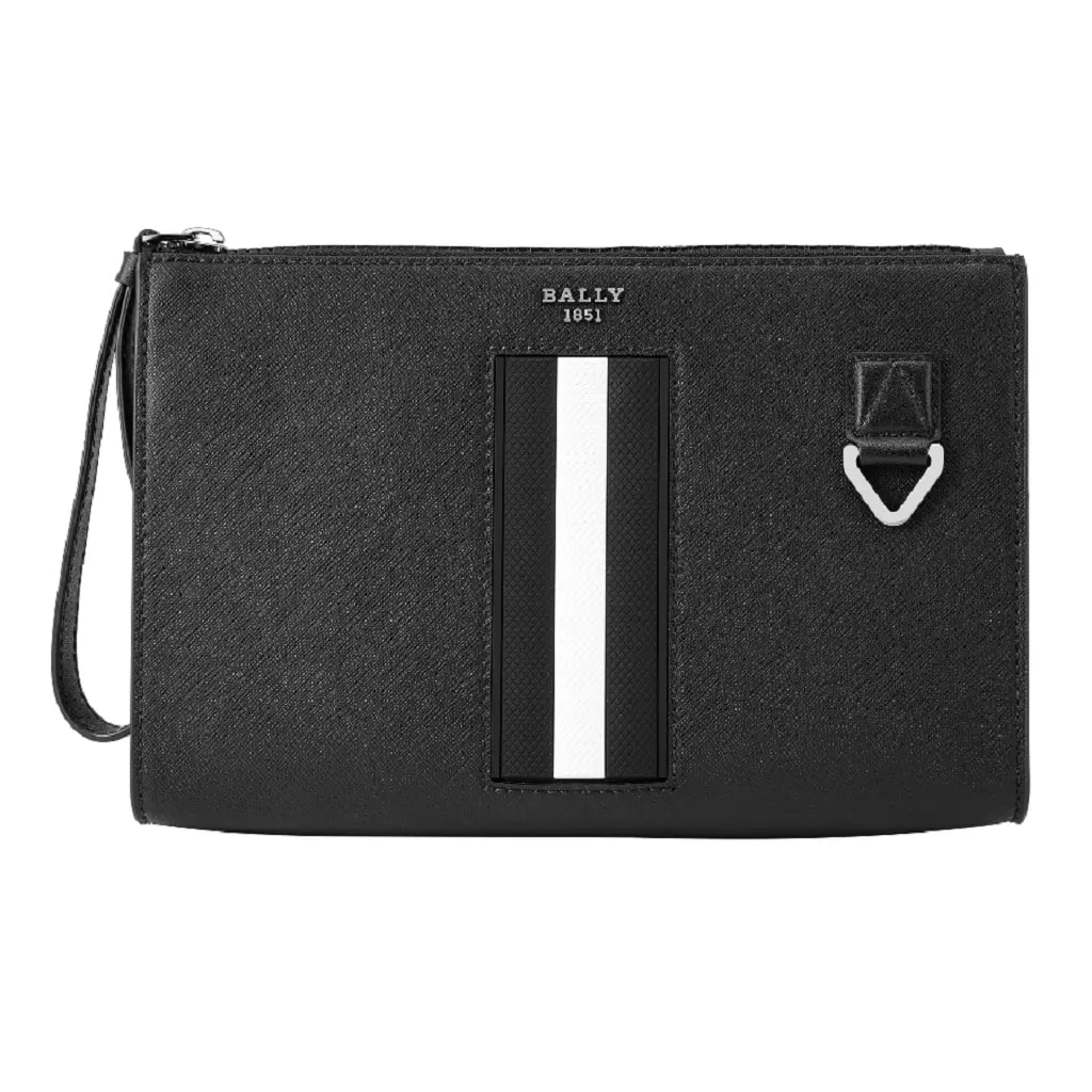 Túi Bally Clutch Bag 'Black Stripe' 6238756