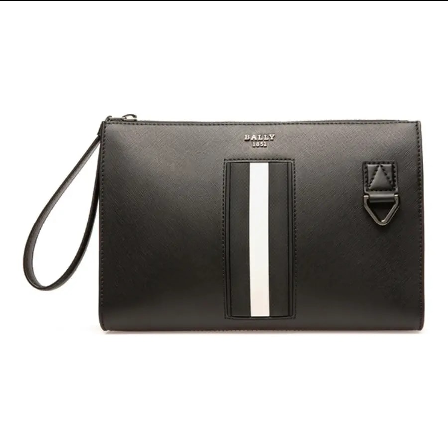 Túi Bally Clutch Bag 'Black Stripe' 6238756 — ảnh 4