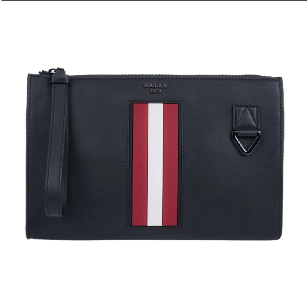 Túi Bally Logo 'Black Red Stripe' 6238757