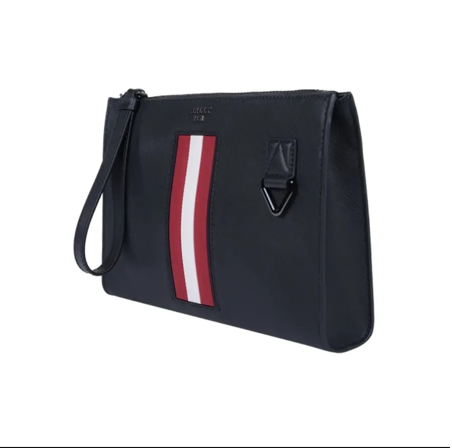 Túi Bally Logo 'Black Red Stripe' 6238757 — ảnh 2
