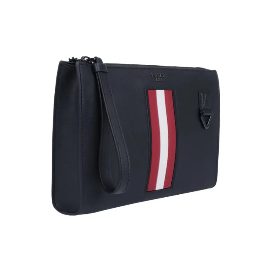Túi Bally Logo 'Black Red Stripe' 6238757 — ảnh 3