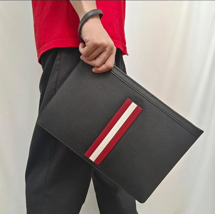 Túi Bally Bolis 'Black Red' 6238961 — ảnh 2