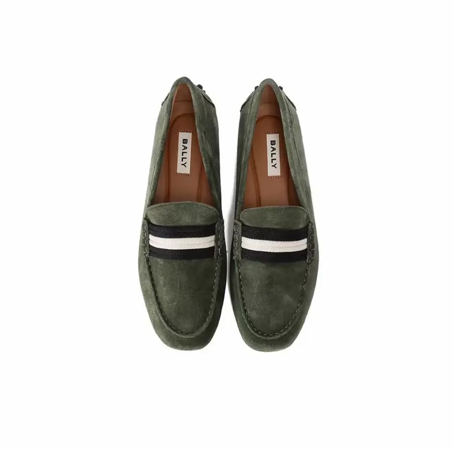 Giày Bally Leather Loafer 'Green' 6305309 — ảnh 3
