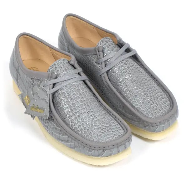 Giày Clarks Originals Wallabee Crocodile 'Grey Croc' 26176573 — ảnh 3