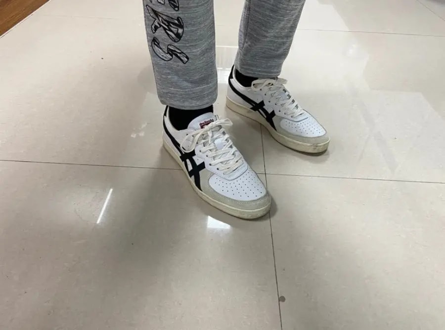 Giày Onitsuka Tiger GSM 'White Black' D5K2Y-0190 — ảnh 3