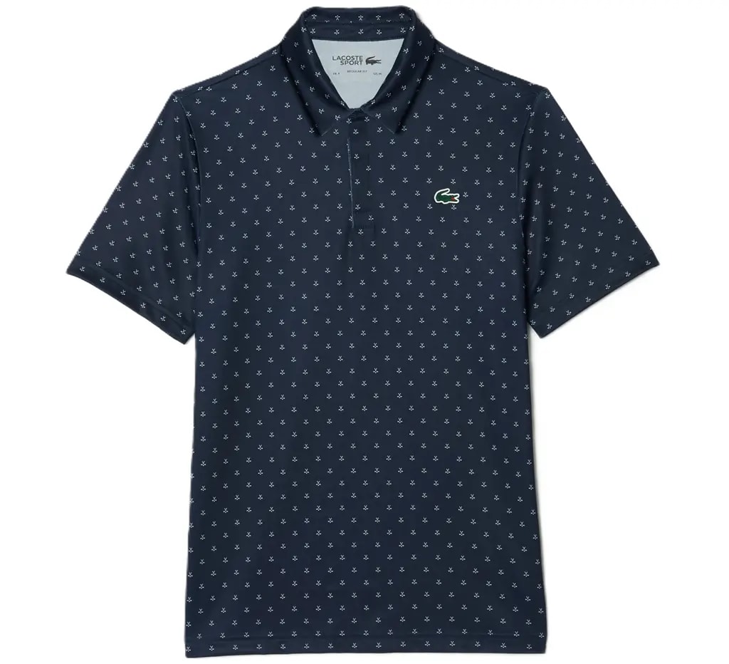 Áo Lacoste Anti-UV Printed Golf 'Blue' DH5175-51-525 — kich-thuoc: L