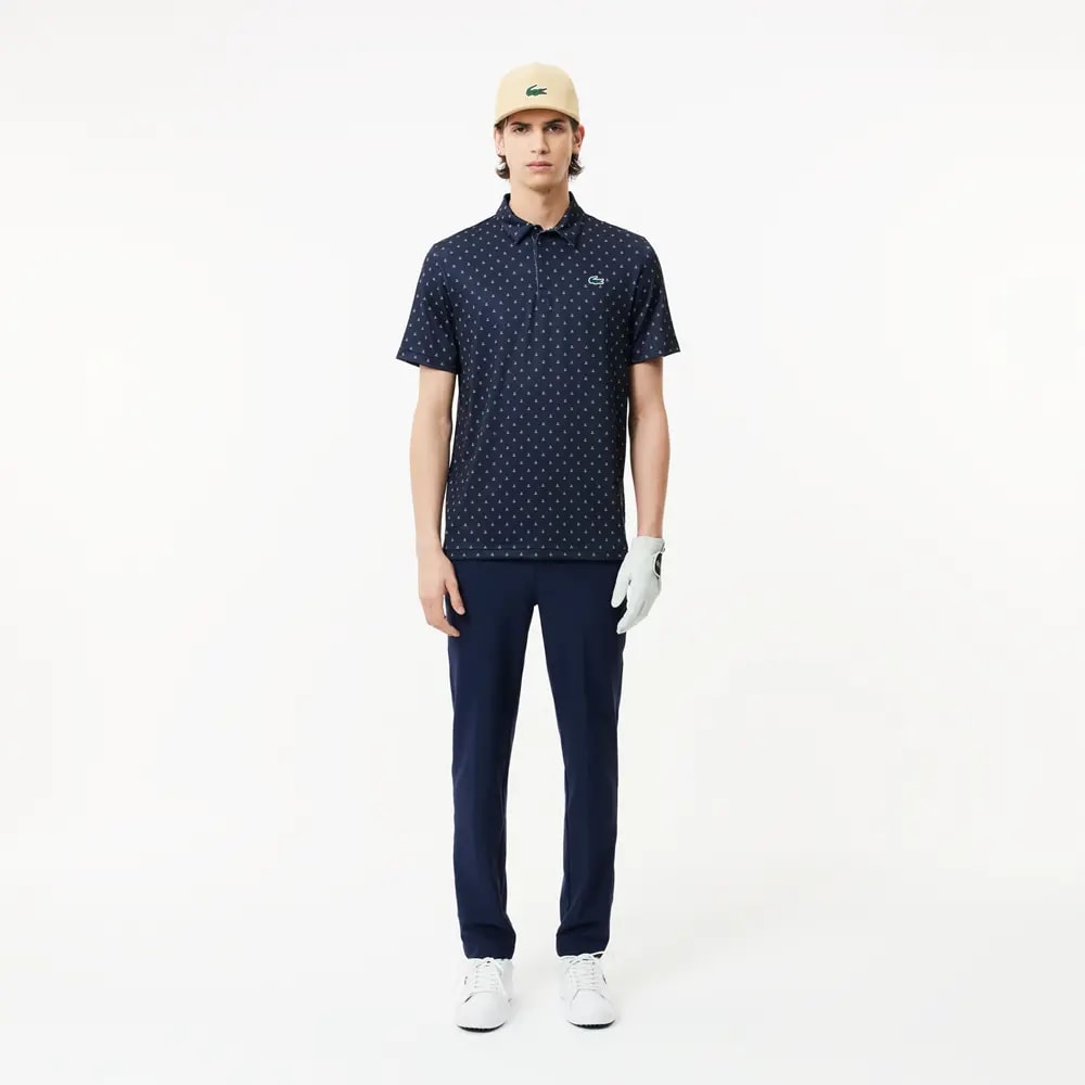 Áo Lacoste Anti-UV Printed Golf 'Blue' DH5175-51-525 — ảnh 2