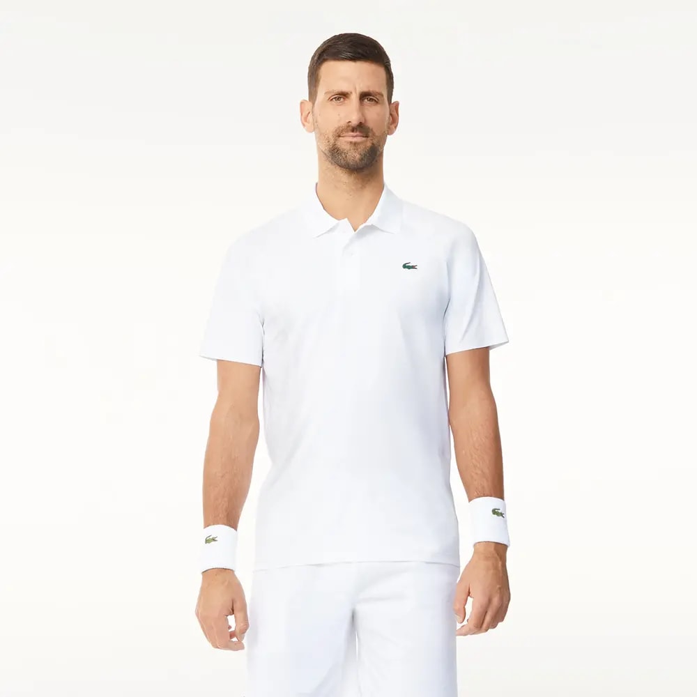 Áo Lacoste Ultra-Dry x Novak Djokovic 'White' DH7311-51-001 — ảnh 3