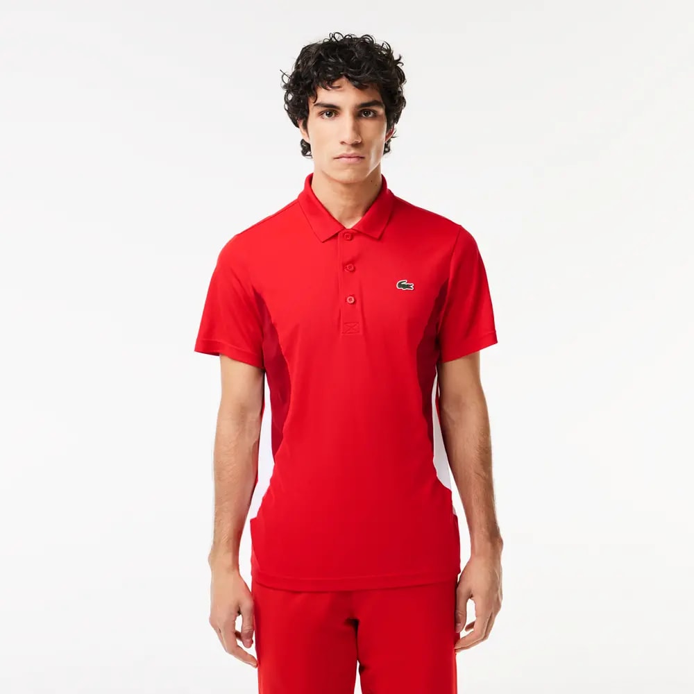 Áo Lacoste Tennis x Novak Djokovic Fan Version 'Red' DH7330-51-F8M — ảnh 3