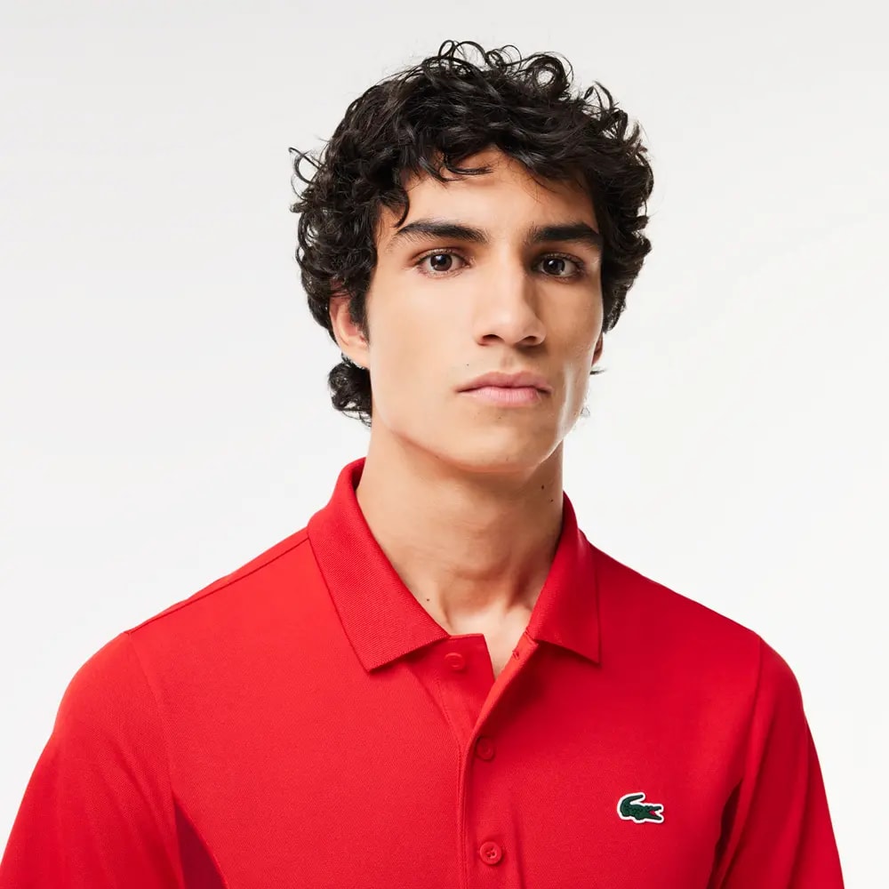 Áo Lacoste Tennis x Novak Djokovic Fan Version 'Red' DH7330-51-F8M — ảnh 2