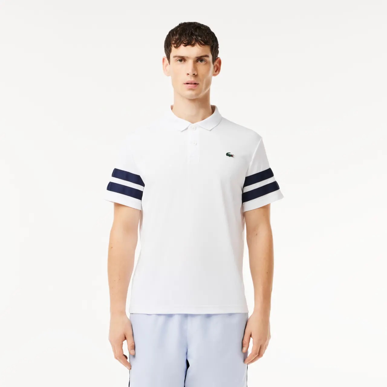 Áo Lacoste Colourblock Tennis Polo 'White' DH7352-51-522 — ảnh 3