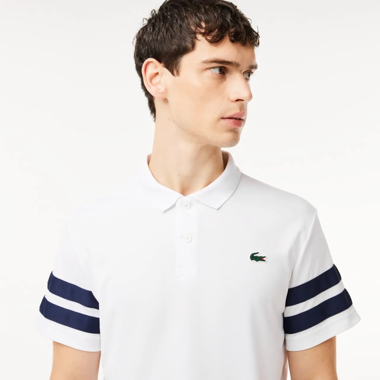 Áo Lacoste Colourblock Tennis Polo 'White' DH7352-51-522 — ảnh 2