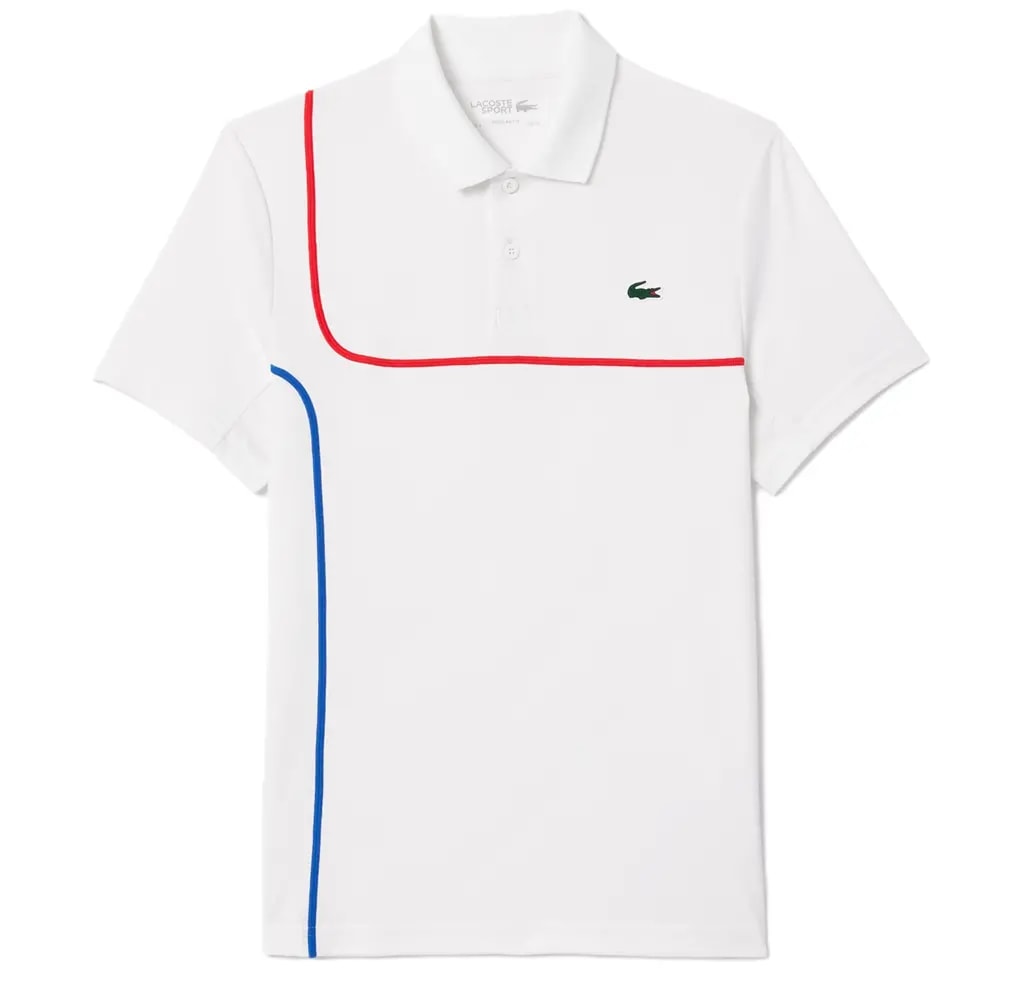 Áo Lacoste Ultra Dry Piqué Tennis 'White' DH7362-51-800 — kich-thuoc: L