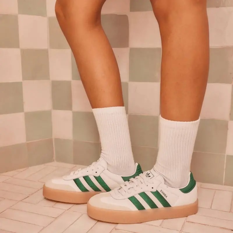 Giày Adidas Sambae 'White Green Gum' IE9105 — ảnh 2