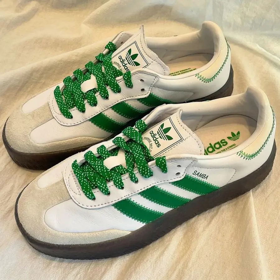 Giày Adidas Sambae 'White Green Gum' IE9105 — ảnh 4