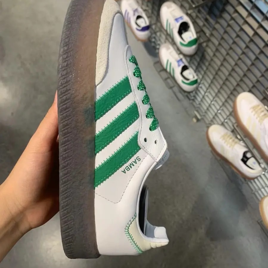 Giày Adidas Sambae 'White Green Gum' IE9105 — ảnh 5