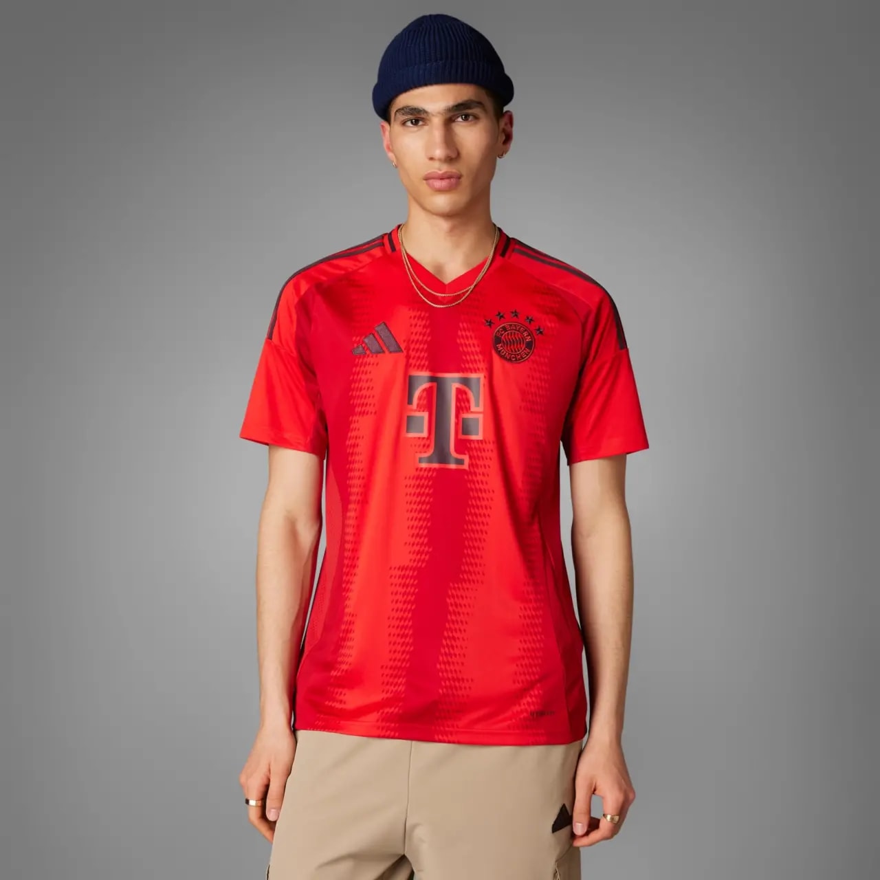 Áo Adidas FC Bayern 24/25 Home Jersey 'Red Black' IT8511 — ảnh 3