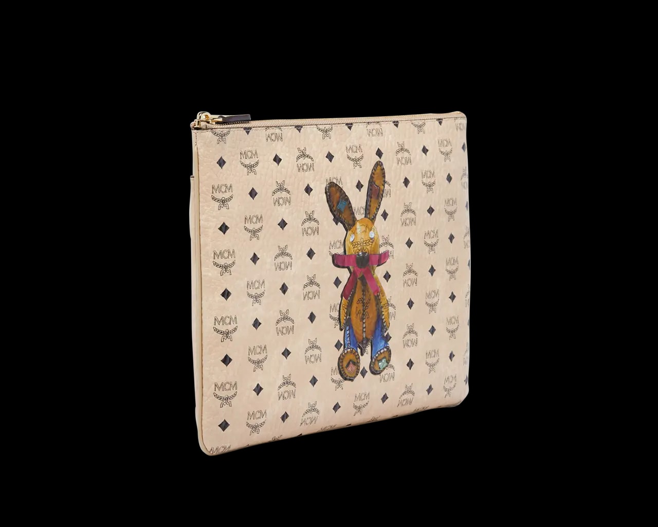 Túi MCM Medium Rabbit Crossbody Visetos 'Beige' MYZ6AXL81IG001 — ảnh 3