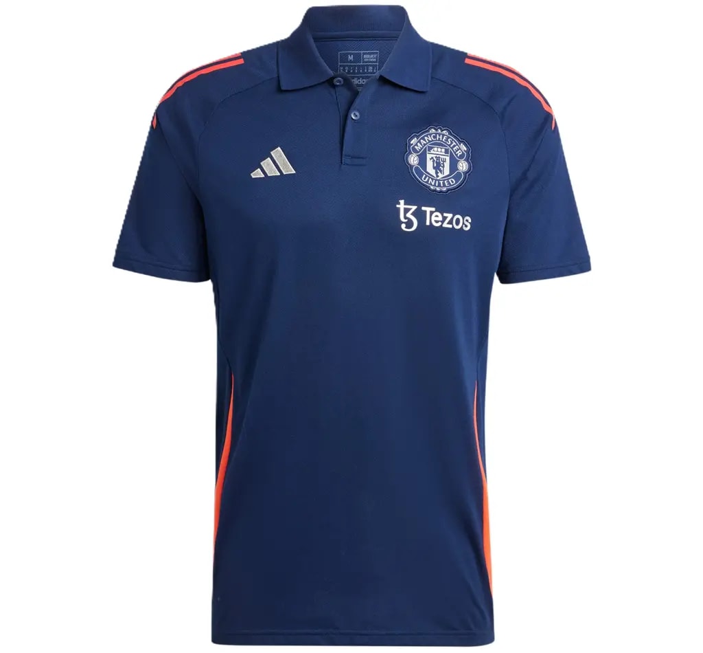 Áo Adidas Manchester United Tiro 24 Polo 'Blue' IT2028 — kich-thuoc: L