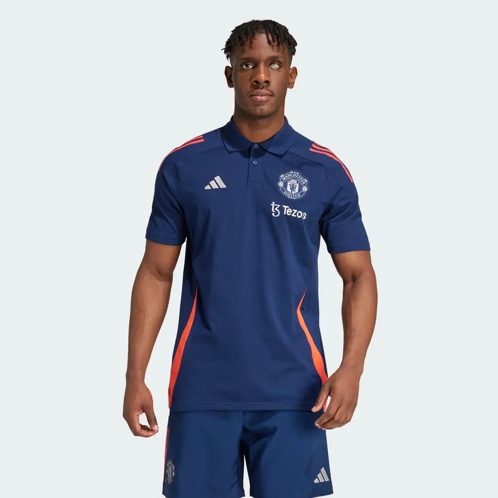 Áo Adidas Manchester United Tiro 24 Polo 'Blue' IT2028 — ảnh 3