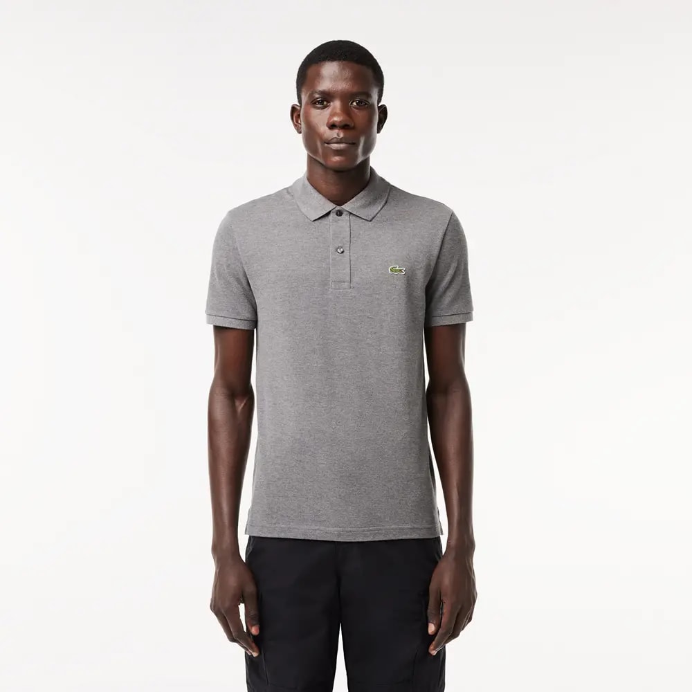 Áo Lacoste Slim Fit Polo 'Grey' PH4012-51-050 — ảnh 3