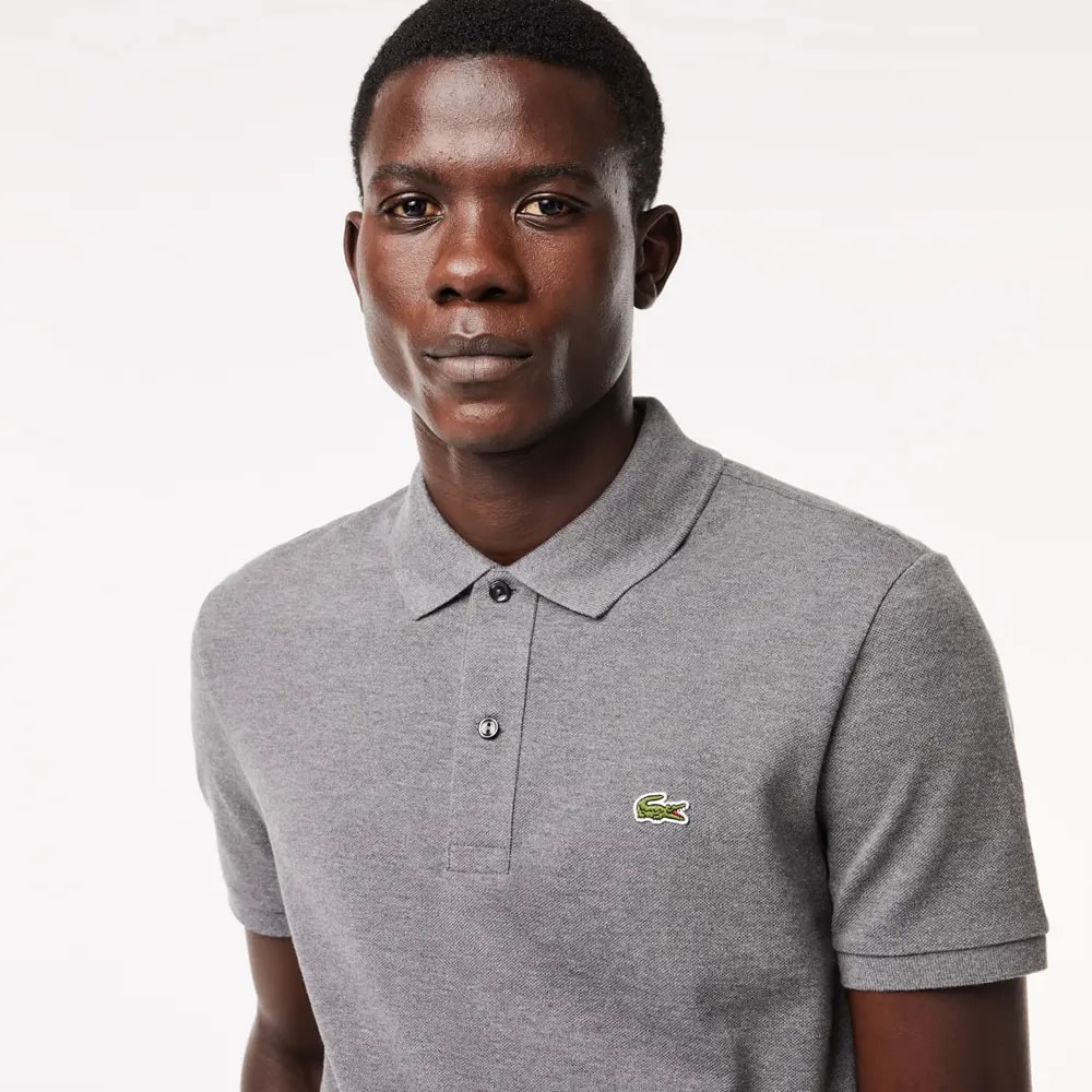Áo Lacoste Slim Fit Polo 'Grey' PH4012-51-050 — ảnh 2