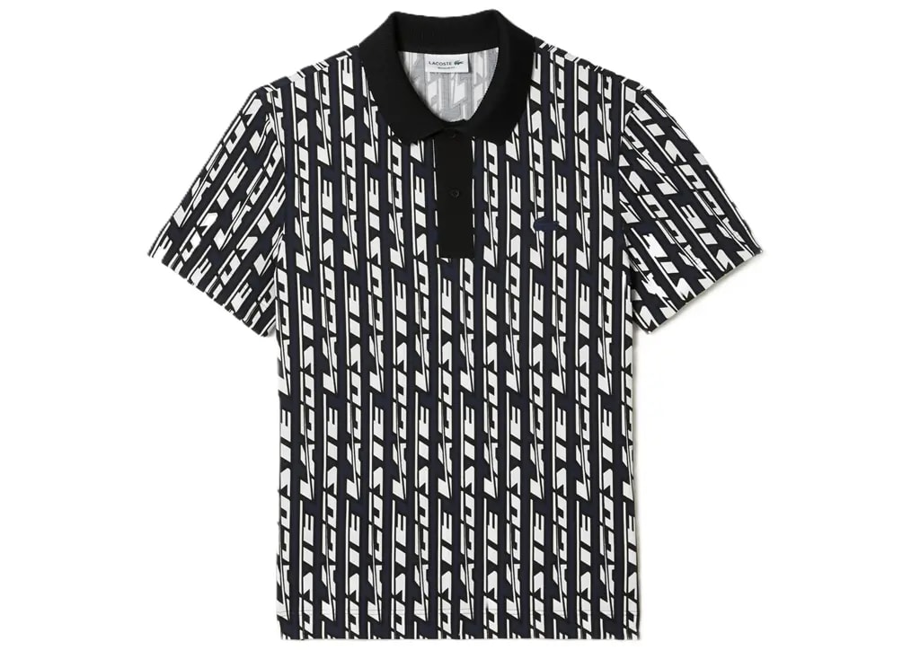 Áo Lacoste Two Tone Printed Movement Polo 'Blue White' PH5655-51-ANY — kich-thuoc: L