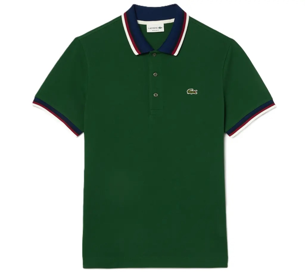 Áo Lacoste Stretch Color-Block Collar Cuffs 'Green' PH3461-10-132 — kich-thuoc: M
