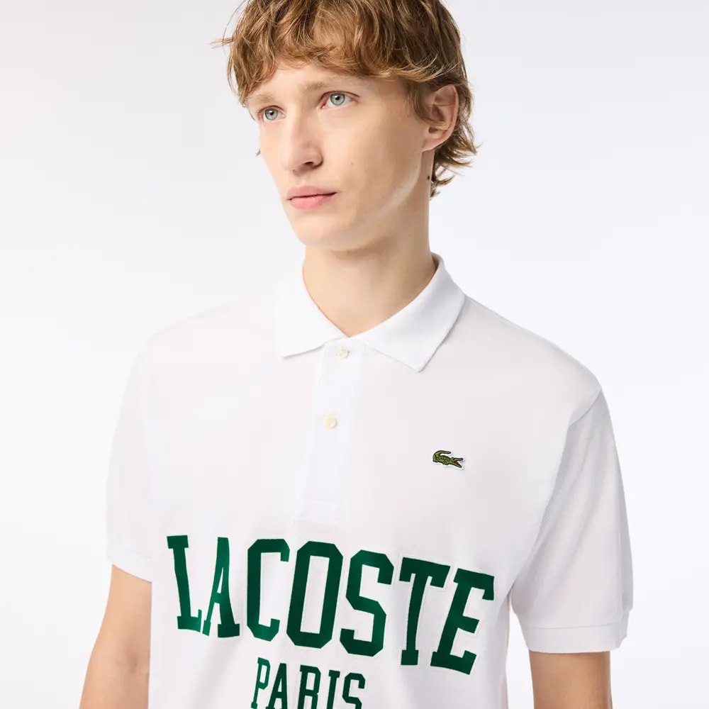 Áo Lacoste Flocked Polo 'White' PH7419-51-001 — ảnh 2