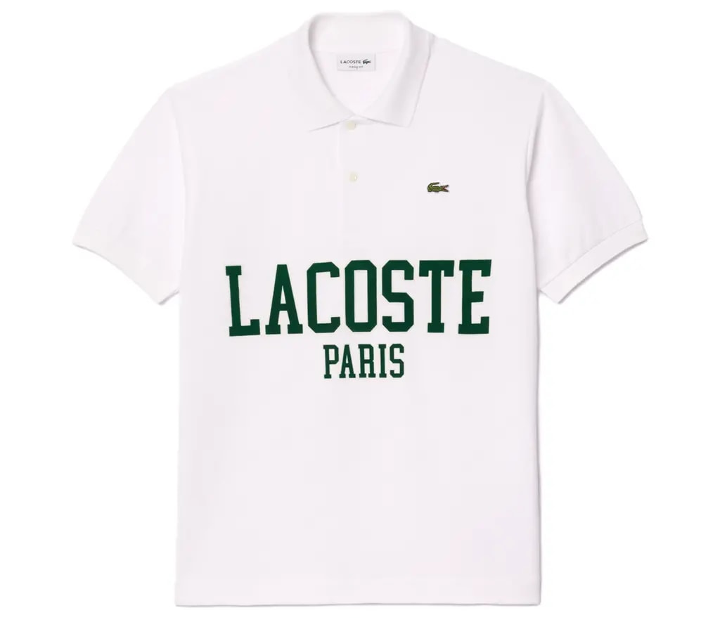 Áo Lacoste Flocked Polo 'White' PH7419-51-001 — kich-thuoc: L