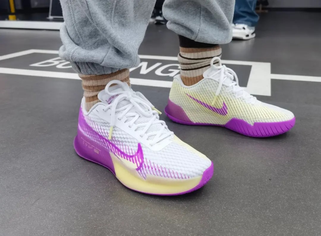 Giày Nike Court Air Zoom Vapor 11 HC 'White Citron Tint' DR6965-101 — ảnh 4