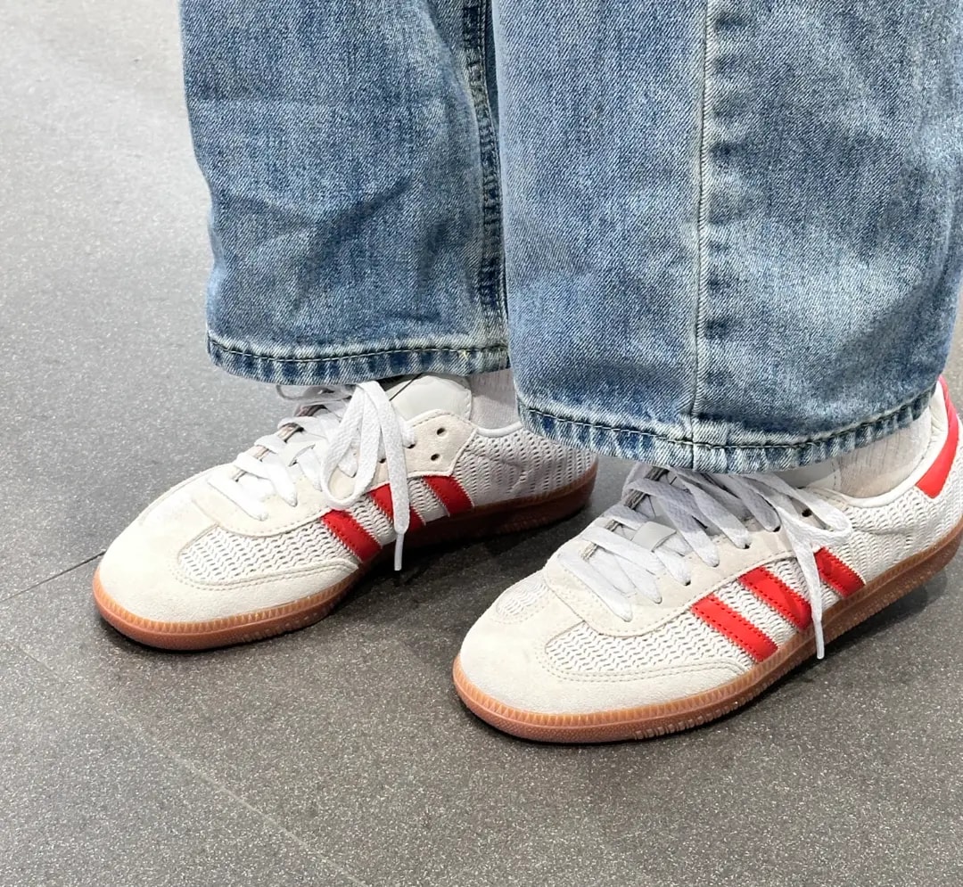 Giày Adidas Samba OG 'Crystal White Preloved Red' IG1380 — ảnh 3