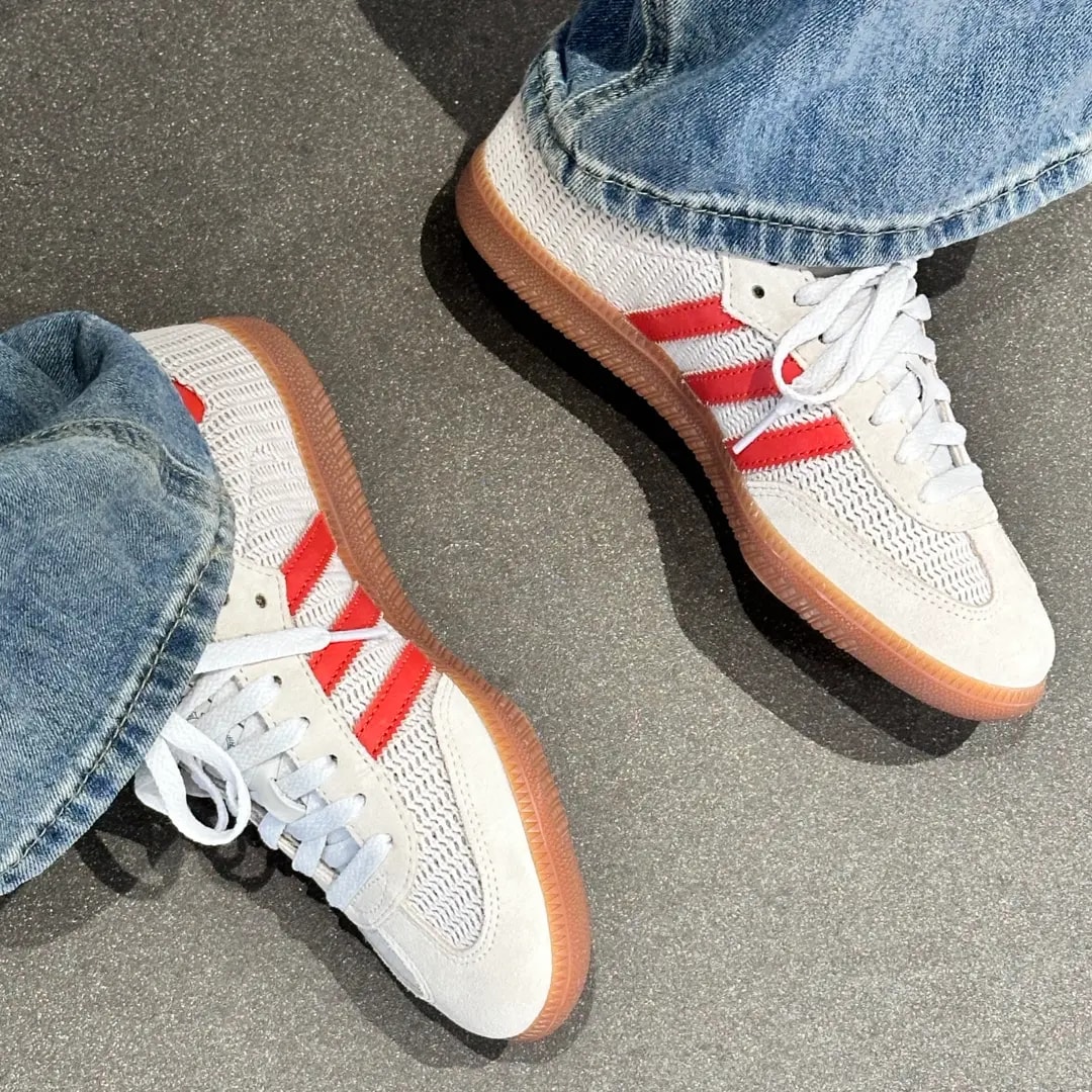 Giày Adidas Samba OG 'Crystal White Preloved Red' IG1380 — ảnh 2
