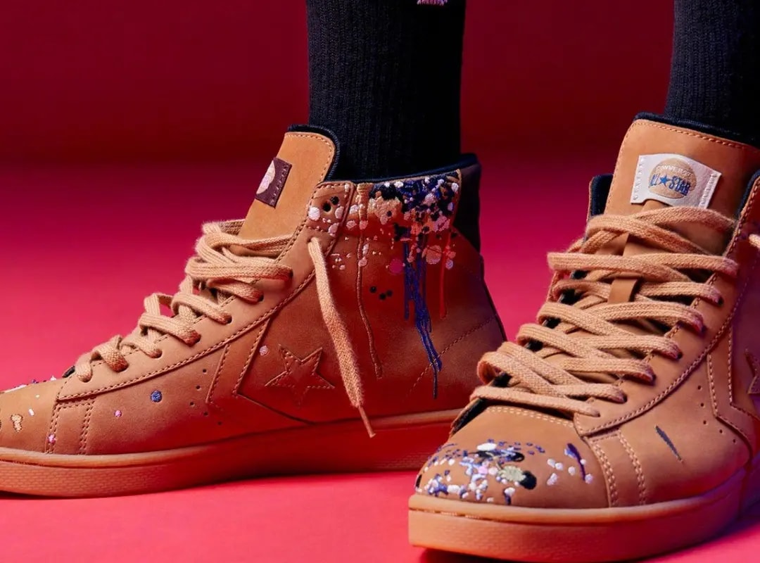 Giày Converse Pro Leather High x Bandulu 'Paint Splatter' 169908C — ảnh 2