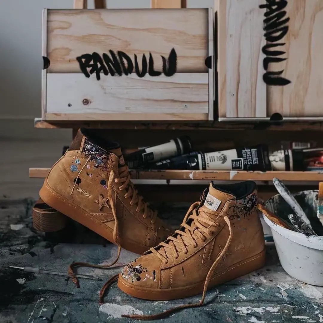 Giày Converse Pro Leather High x Bandulu 'Paint Splatter' 169908C — ảnh 5