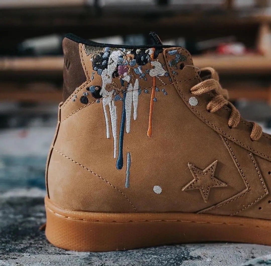 Giày Converse Pro Leather High x Bandulu 'Paint Splatter' 169908C — ảnh 4