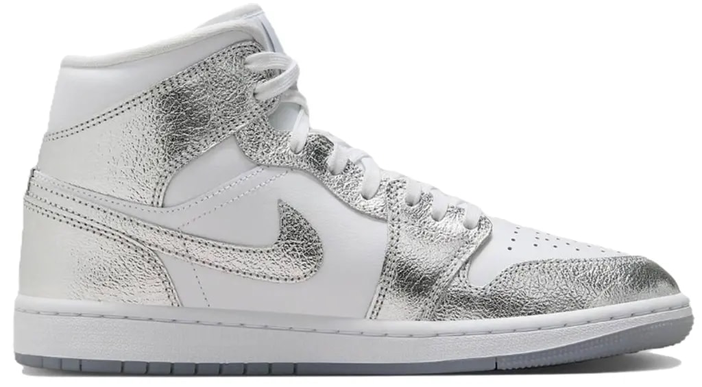 Giày Nike Air Jordan 1 Mid SE 'Metallic Silver' FN5031-100 — kich-thuoc: 38