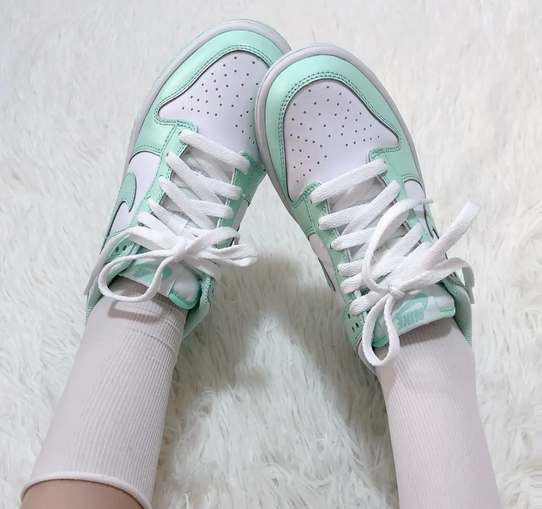 Giày Nike Dunk Low GS 'Mint Foam Green' FZ3534-100 — ảnh 5