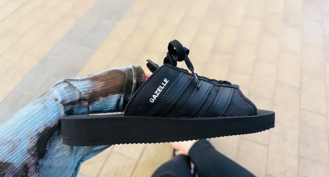 Dép Adidas Gazelle Beach 'Black' JQ7423 — ảnh 4